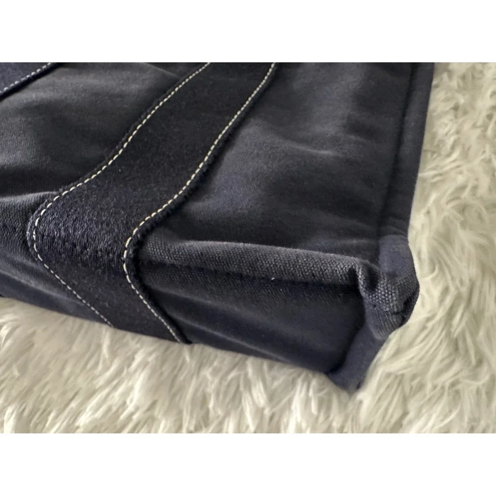 Hermès Deauville PM Canvas Navy Tote Bag Handbag